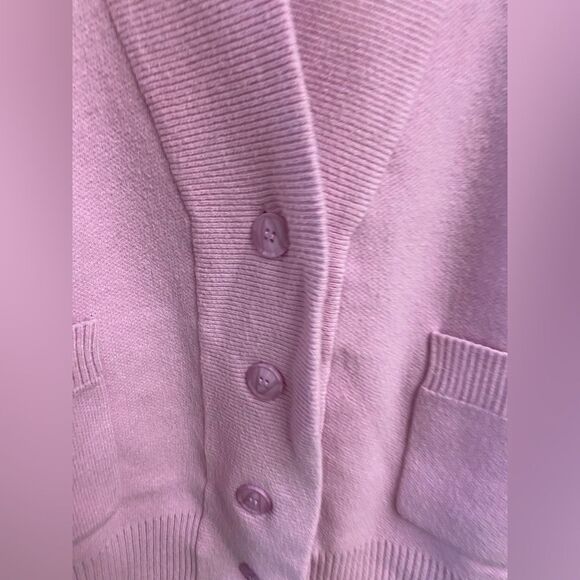 SER.O.YA Carley Cardigan Ballet Pink knit sweater top oversized Revolve NWT M - Picture 11 of 11